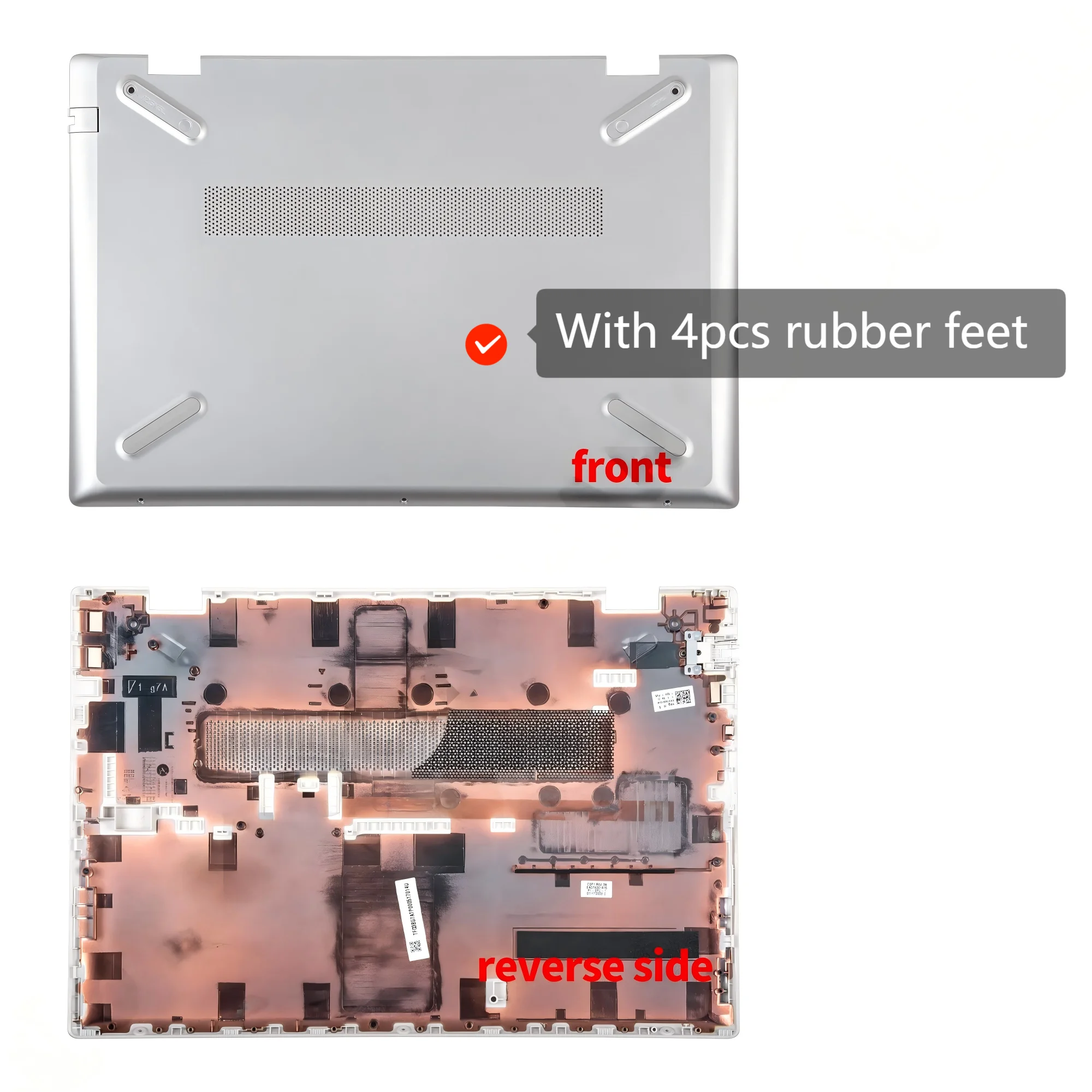 

НОВЫЙ нижний чехол для Pavilion 14-CE TPN-Q207, пластиковый материал 14 дюймов, с портом сетевой карты с 4 резиновыми ножками