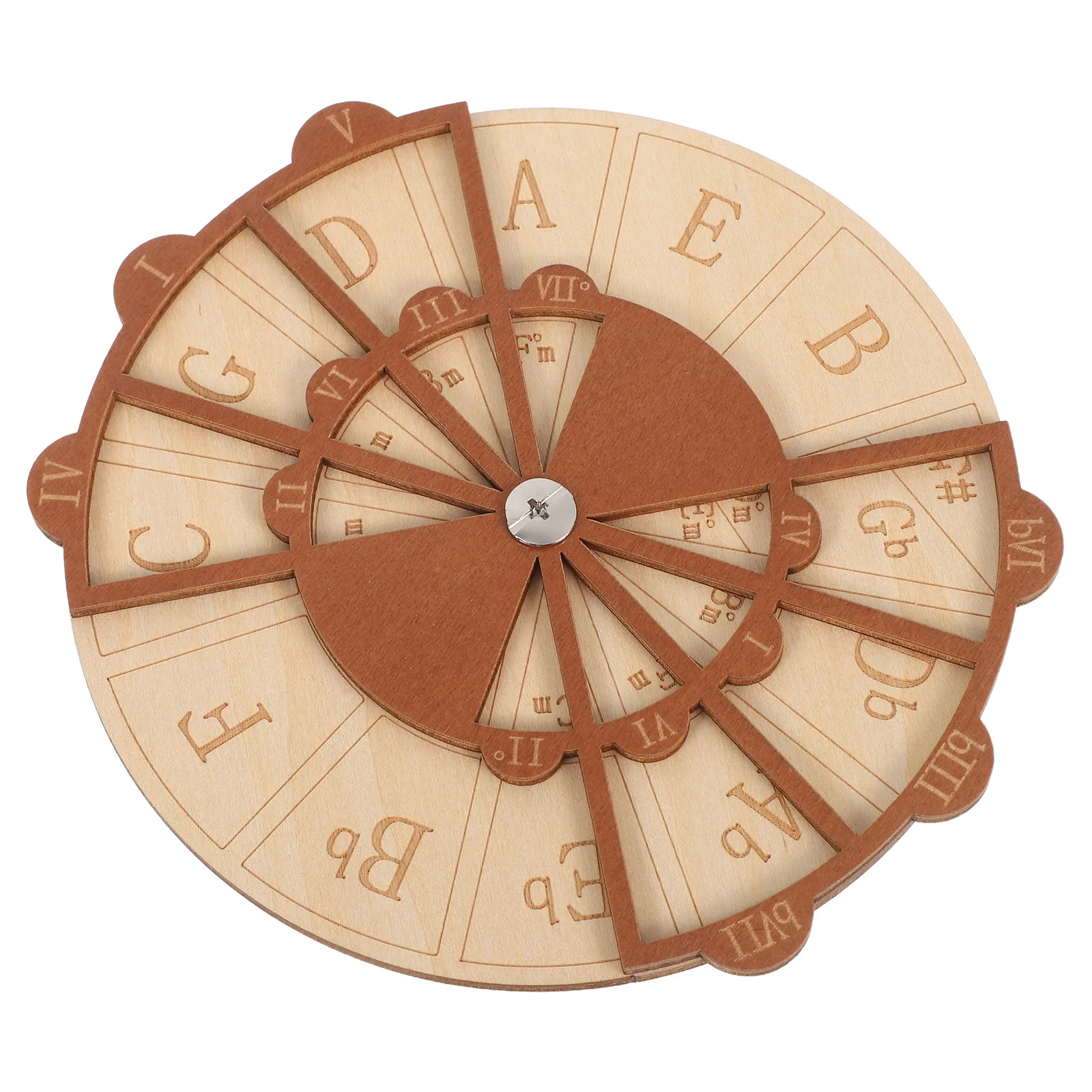 

Guitar Chord Wheel Natural Wooden Design Portable Chord Trainer For Beginners Circle Of Fifths Music Theory Tool Pocket