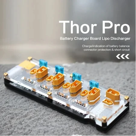 

HGLRC Thor PRO LIPO Battery Balancer Charger Board 40A XT60 XT30 2-6S LIPO Charger for IMAX B6 ISDT Q6 Nano Reward6 Pro P6