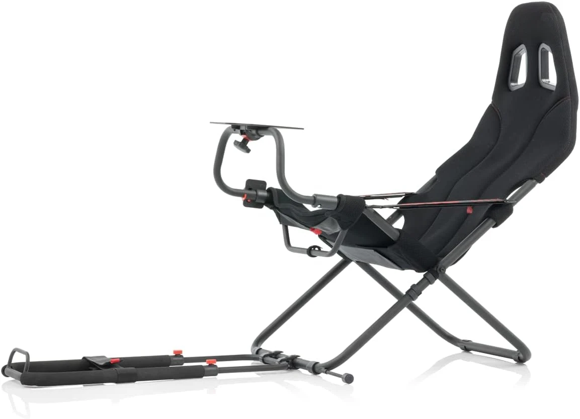 Challenge Racing Simulator Cockpit  Foldable & Adjustable  for High Performance Sim Racing Compact & Flexible Sup