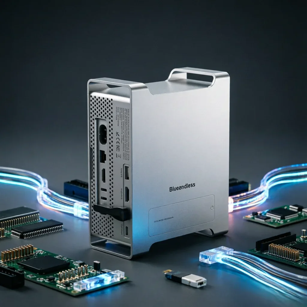 

2024 Mac Mini M4 M4 Pro Docking Station Stand M.2 NVMe SSD Enclosure 4K 60HZ HDMI SD4.0 TF4.0 10Gbps Type C HUB