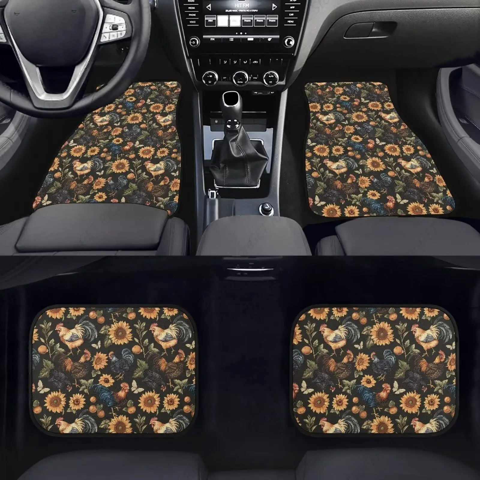 

Игровые кроссовки Alfombrillas Para El Suelo L Coche Con Flores Vintage, Alfombras Lanteras Y Trasera Abstractas Con Estampado Animales