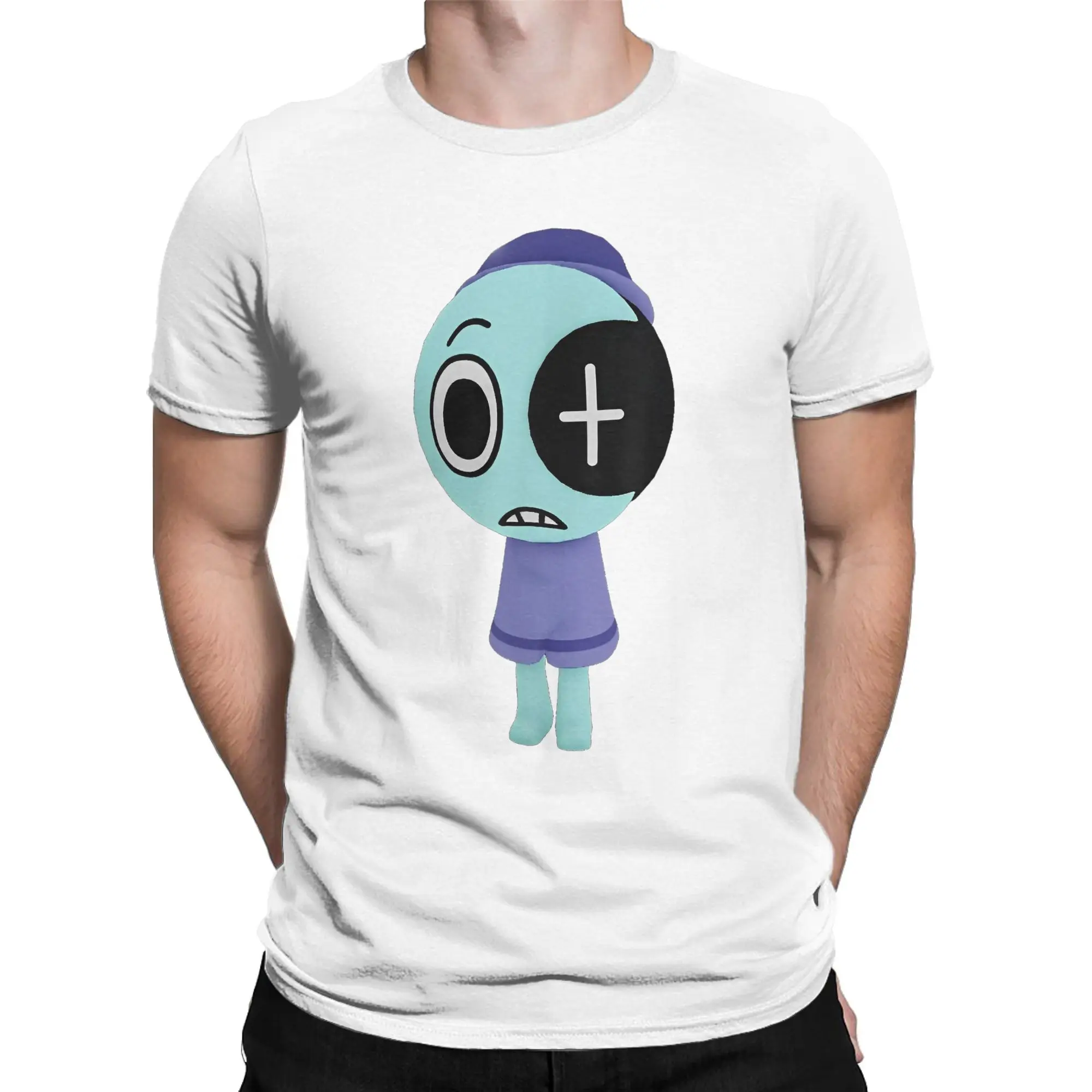 Dandy's World Astro Costume T Shirts for Men Cotton Humorous T-Shirt O Neck Horror Game Tees Short Sleeve Tops Birthday Present