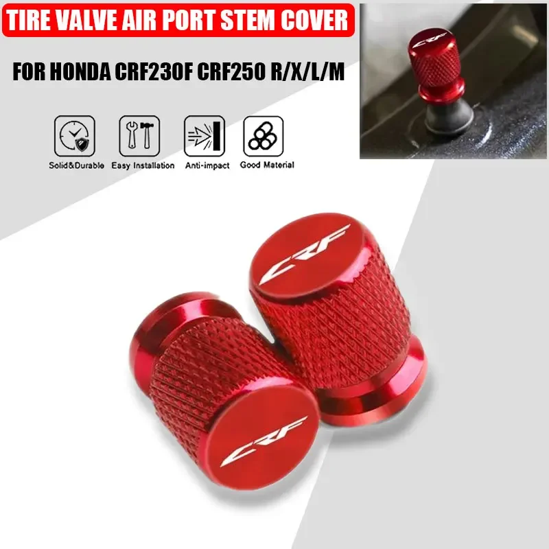 

2 Pcs Motorcycle Accessories For HONDA CRF 250 CRF230F CRF250 R/X/L/M Dirt Vehicle Metal Tire Valve Air Port Stem Cover Caps