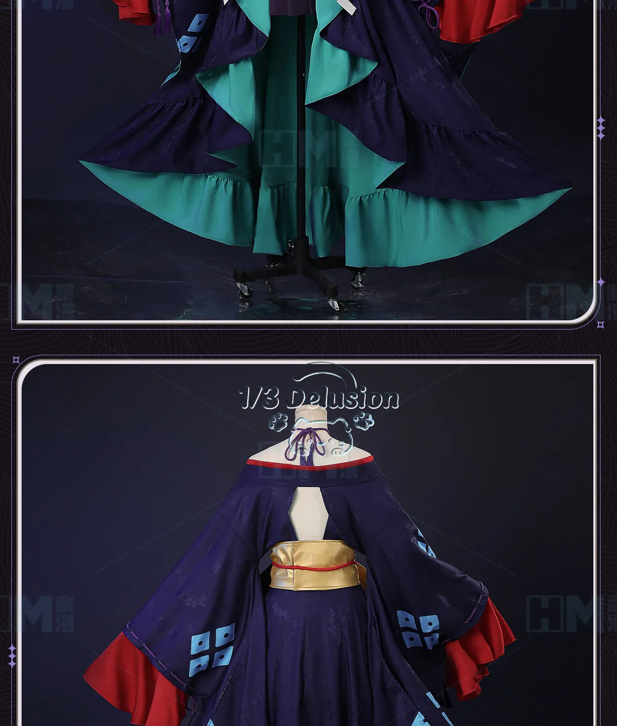 

Blue Archive Yumisaki Yachiyo Cosplay Costume Jacquard Fabric Big Swing Skirt With Pocket Anime Game Outfit Full Set