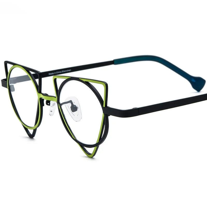 

Wind Red PureTitanium Luxury Glasse Frame Men Fashion Brand Design Glasses Frame Woman Retro Polygon Ultralight Half Frame Z627