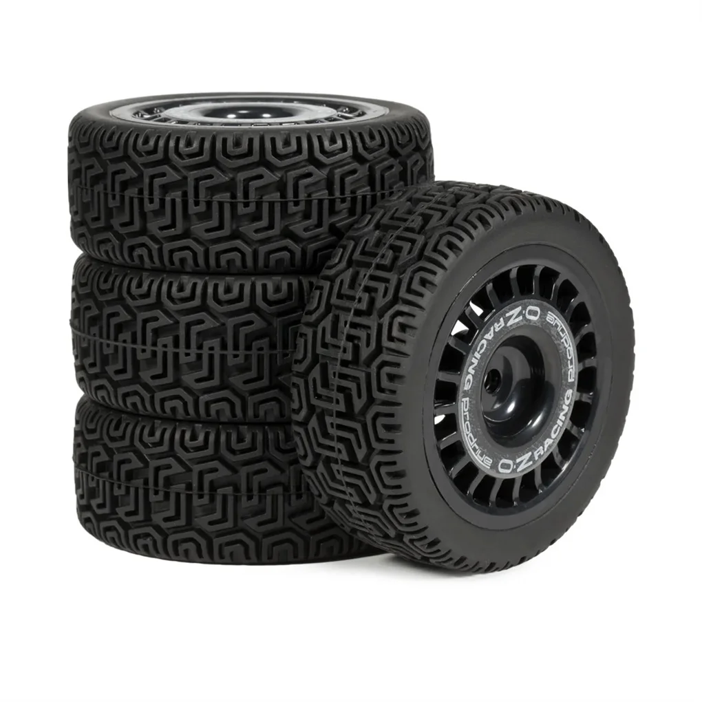 Gumowe opony rajdowe 70/72 mm Klejone felgi do kół z sześciokątem 12 mm do TT02 TT01 XV01 PTG-2 DF-03 WR8 1/10 RC Car Part