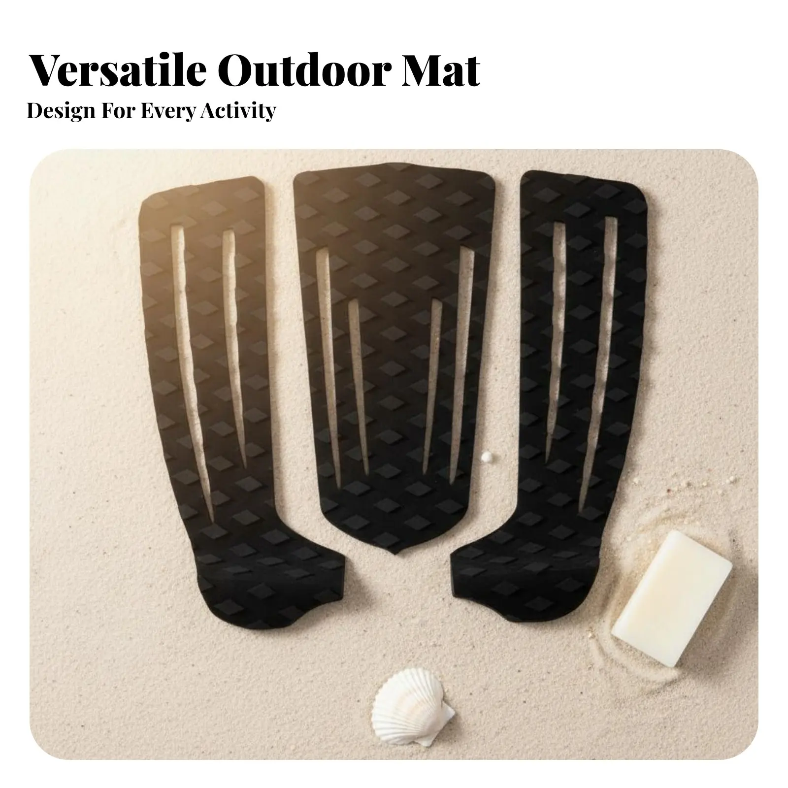 

Нескользящая накладка Foam Foam Stomp Pad для досок для вейкбординга, 3-компонентная, с геометрической текстурой 3M, для надежного сцепления с декой