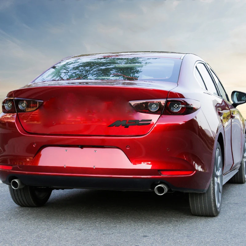 1 قطعة شارة MPS سوداء ملصق السيارات جذع ملصق لمازدا تصفيف السيارة الخلفي شعار مازدا ملصق مازدا اكسسوارات #4