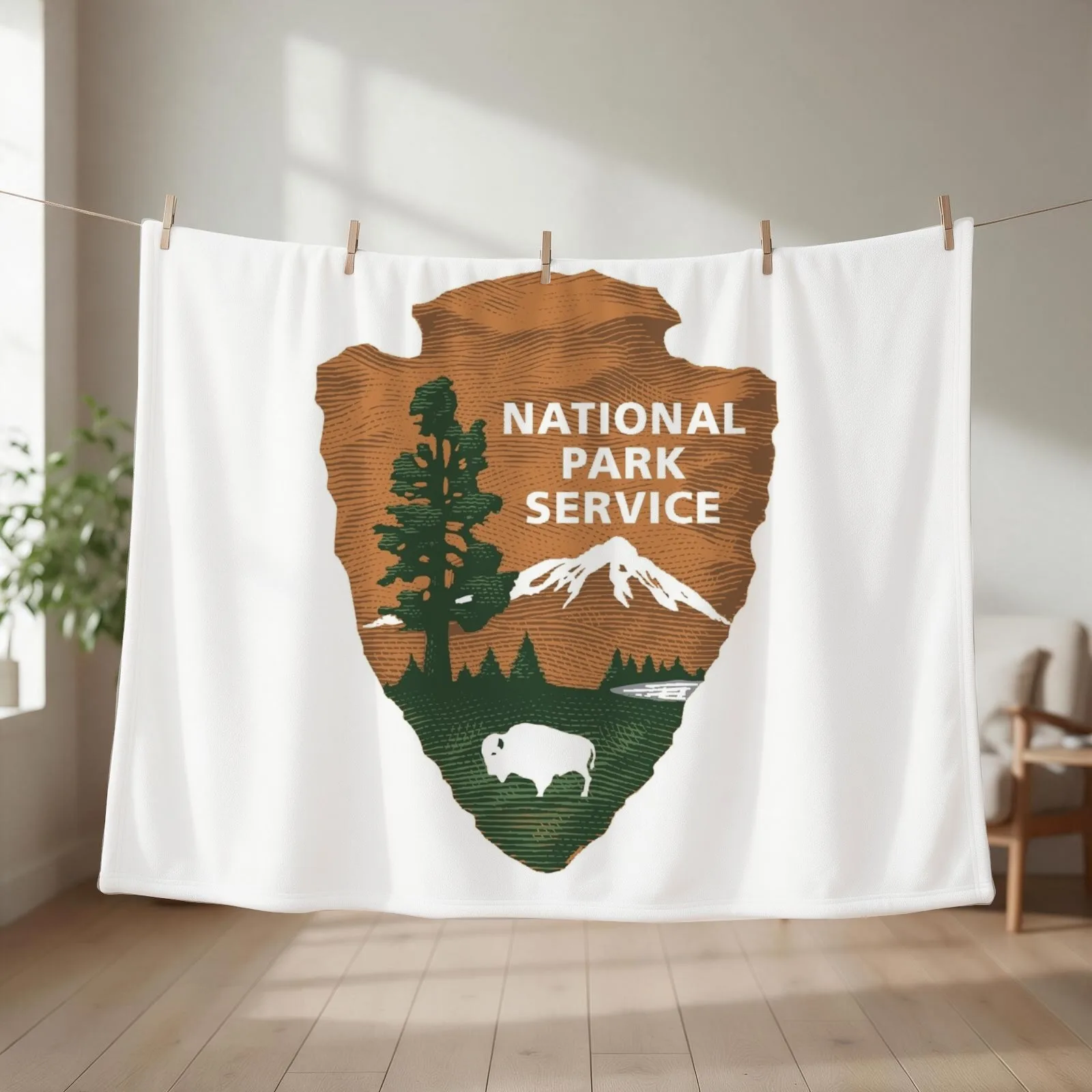 National Park Service Throw Blanket Thin blankets ands Sleeping Bag Quilt Blankets