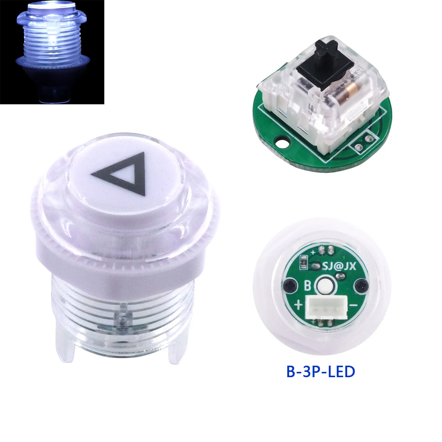 SJ@JX Arcade Button LED DIY Kit Controller Mechanical Keyboard Microswitch Push Buttons