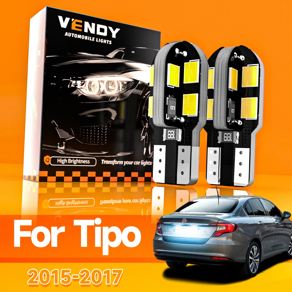 2 uds para Fiat Tipo luz LED de matrícula 2015 2016 2017 accesorios Canbus