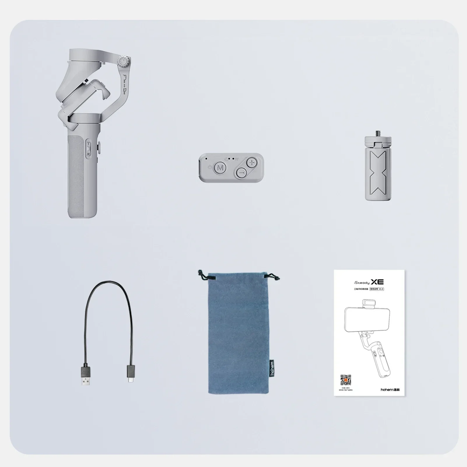 ISteady XE 3-Axis الهاتف الذكي Gimbal Stabilizer الهاتف المحمول Vlog Gimbal المضادة للاهتزاز 2025 IPhone 14/13/12/11 هاتف أندرويد هدية