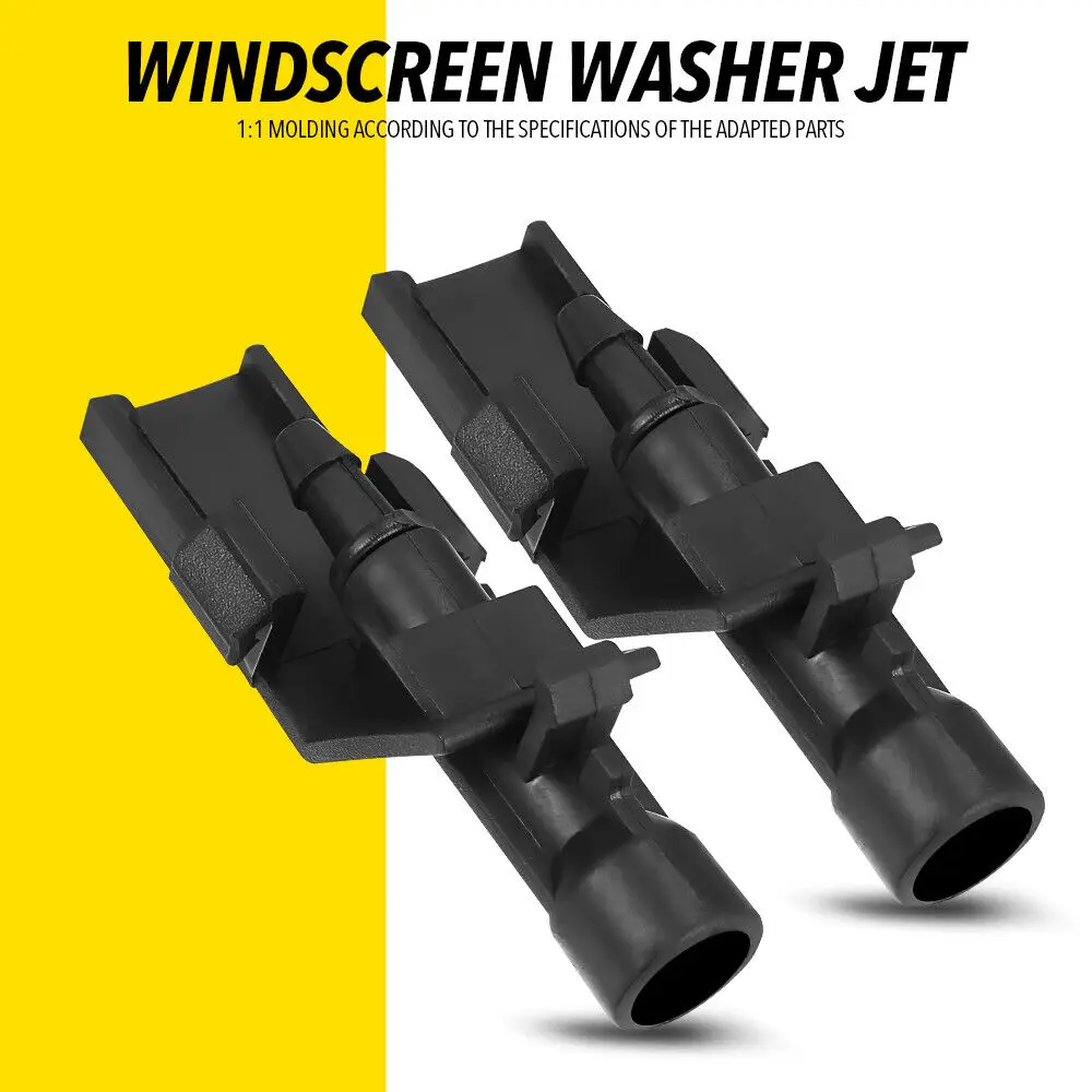 2pcs Windscreen Washer Jet For 2017-2021 Honda Civic Black Front Windscreen Washer Car Accessories Jet ABS 76810tgge01