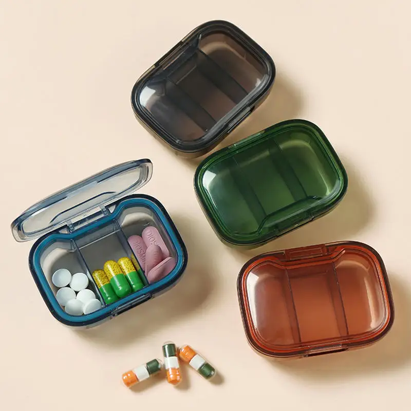 Mini Medizin Pillen Box Medikament Lagerung Box Pillen Spender Pille Organizer Tablet Pillbox Fall Container Tragbare