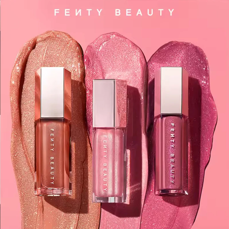 Brillo Labial Fenty Beauty en Oferta, Multicolor, Hidratante, Brillante, Voluminizador de Labios, Maquillaje para Principiantes, Lápiz Labial Líquido, Cosméticos