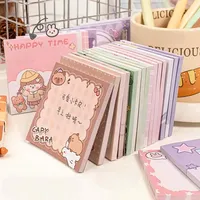 50 Sheets Cartoon Capybara Panda Posted It Memo Sticky Notes Pads Posits Stationery Stickers Notebook Planner Message Sticker