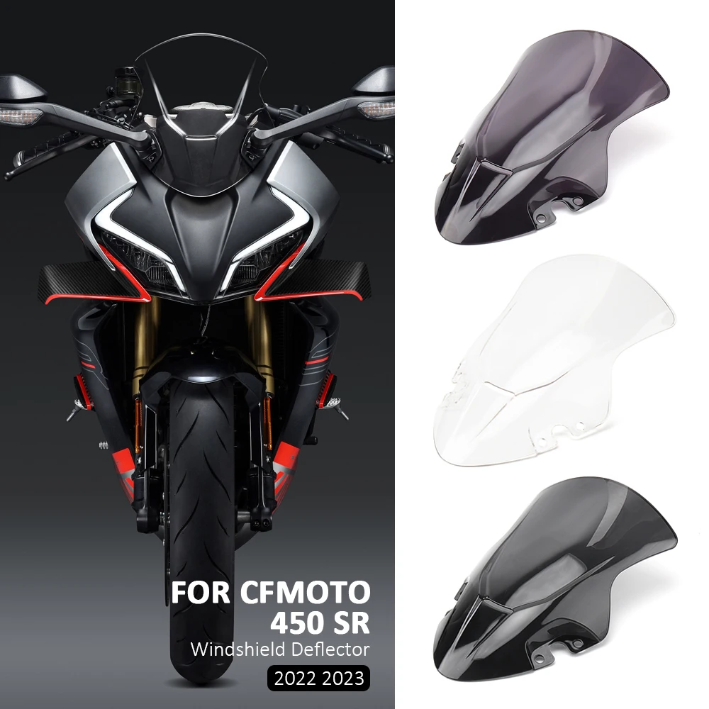 New 450SR Motorcycle Windscreen Deflector Extention Kit Windshield Fairing For CFMOTO 450 SR 450sr 450 sr 2022 2023