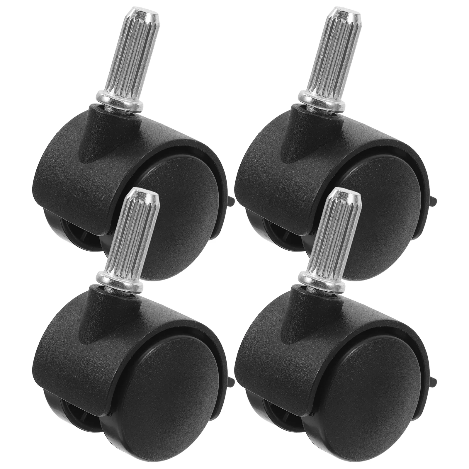 4 Pcs Caster Wheels Casters Swivel for Furniture Rotating with Brake Small Black Locking