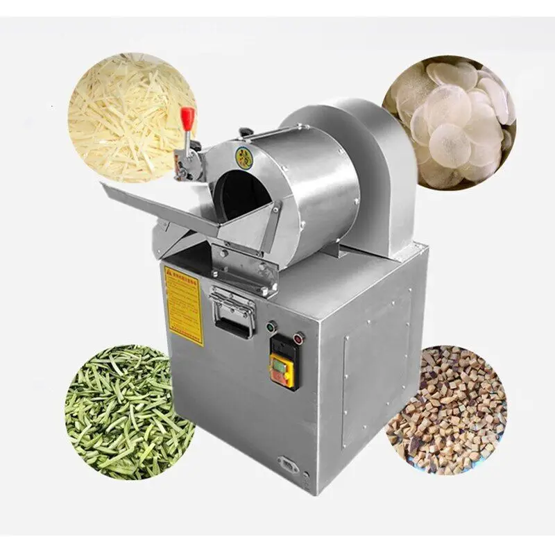 Stainless steel material Full-Automatic Vegetable Cutter Commercial Sweet Potato Ginger Electric Slicer