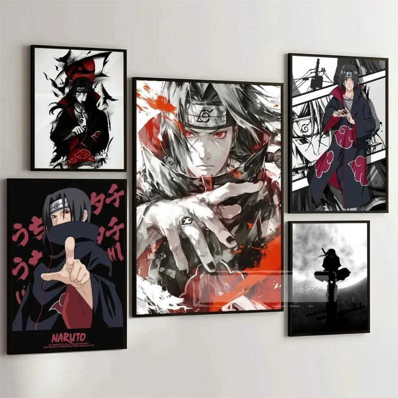 Póster de Naruto de Anime japonés, impresión de Personaje de Anime, cuadro sobre lienzo para pared, impresión, imagen decorativa para pared del dormitorio y hogar