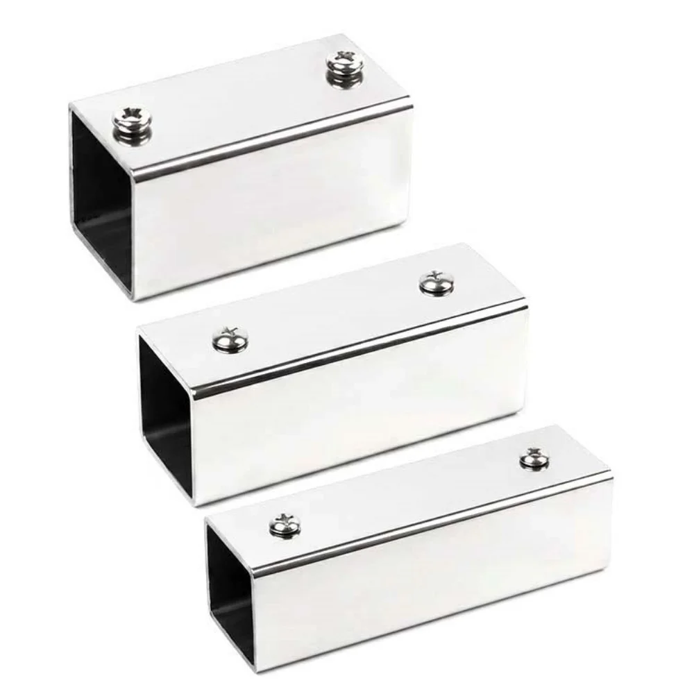 20X20/25x25/30x30mm Square Pipe Connector Stainless Steel 2 Way Pipe Connection Clothesline Shelf joints Square Pipe Fitting