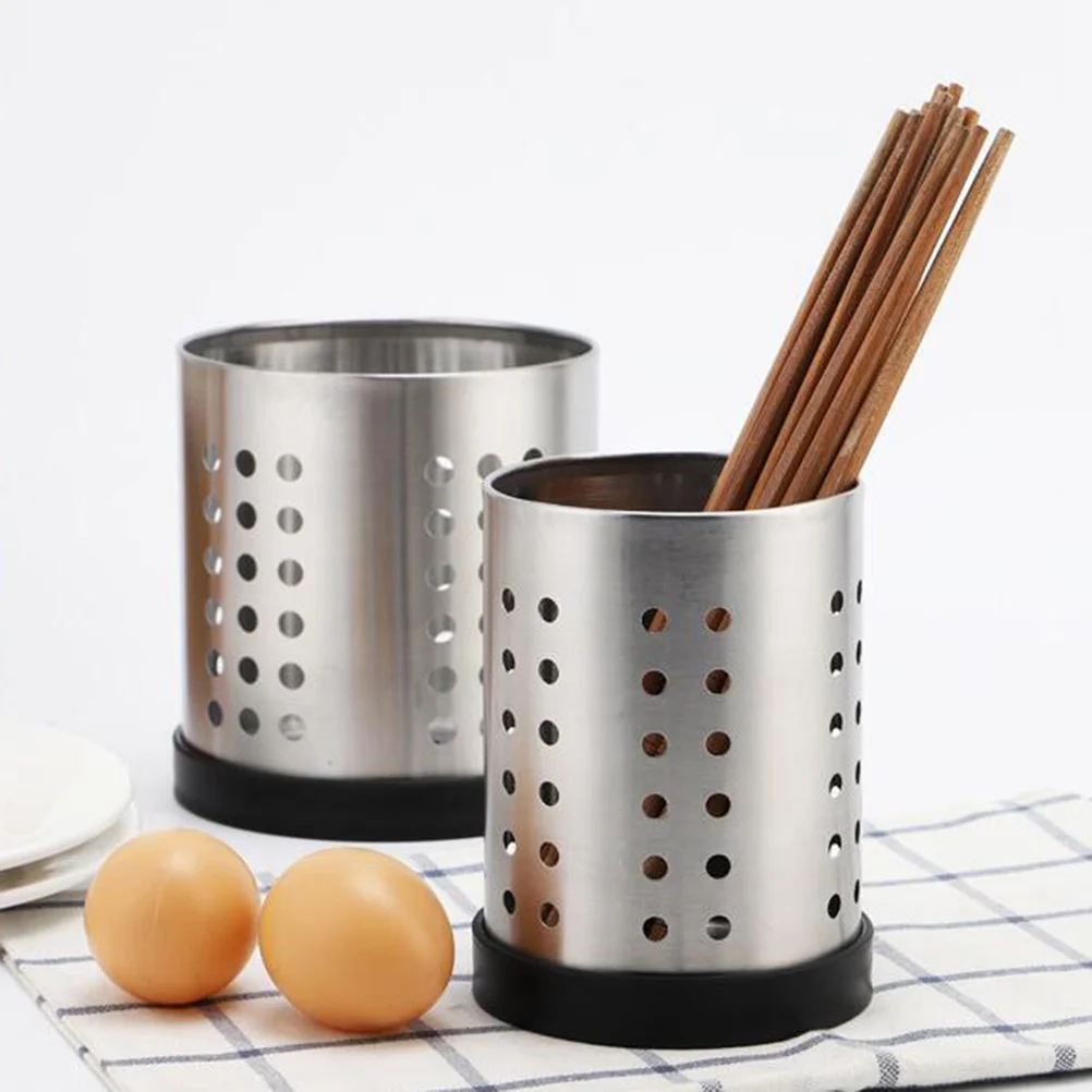 Cooking Tool Organizer Flatware Holder Utensil Stainless Steel Chopstick Dinnerware