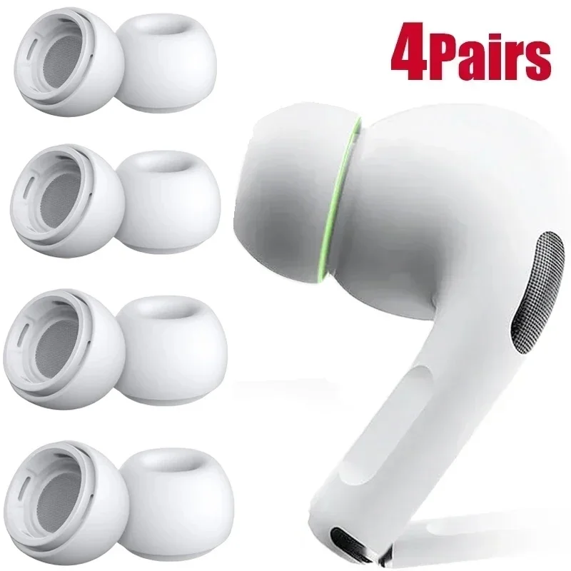 4-1 Pairs Replacement Eartips For AirPods Pro 1st 2nd Ear Tips Buds Silicone Rubber Eartips Earbuds Cap Gel Accessories XS/S/M/L