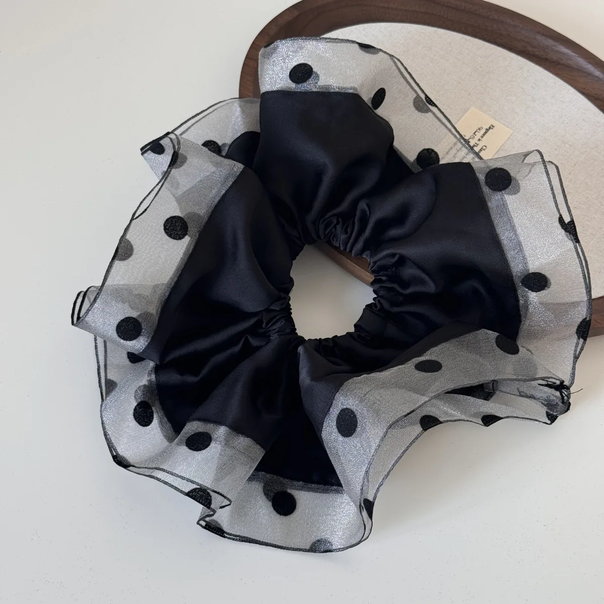 

Korean-Style Checkered Floral Waist-Cinching large Intestine Circle Hair Circle, Checkered Bun Hair Rope Sweet Hair Accessories