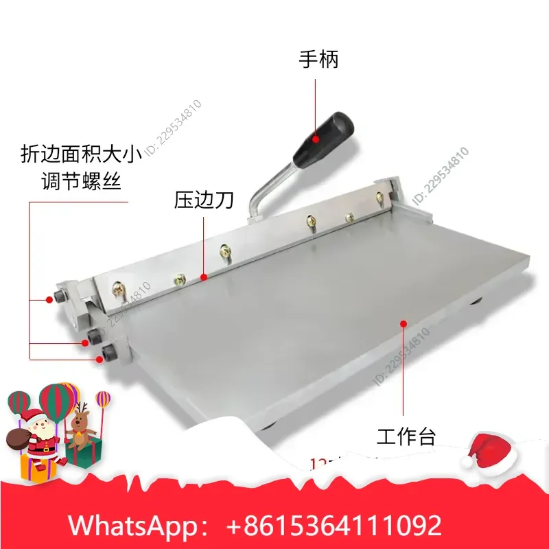 1pc for 12 14 16 Inch Manual Stainless Steel Folding Machine Leather Wallet Handbag Luggage Compatible For Model，practical us
