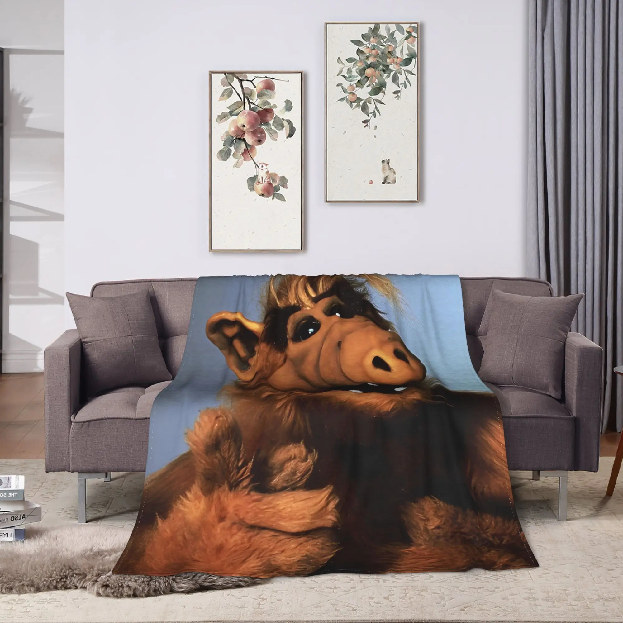 Soft Warm BlanketsGirls Boys Travel TV Series Alf Bedding Throws  Flannel Bedspread For Home Decor Novelty Sofa Bed Cover