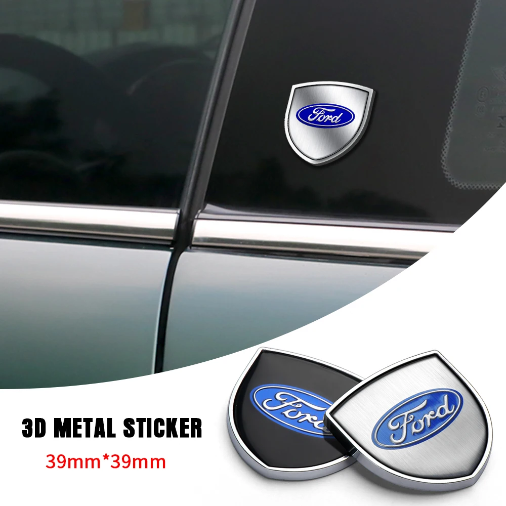 2 Calcomanías Decorativas 3D de Metal para Carrocería de Automóvil, Insignias Personalizadas para Ford Focus MK2 MK4 Fiesta Mondeo Galaxy Falcon Territory