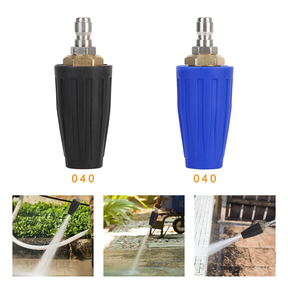 

Автомойка для мойки высокого давления, вращающаяся турбонасадка, аксессуар для автоочистителя, 1/4 быстроразъемного водяного пистолета, 4000PSI, 4,0 галлонов в минуту