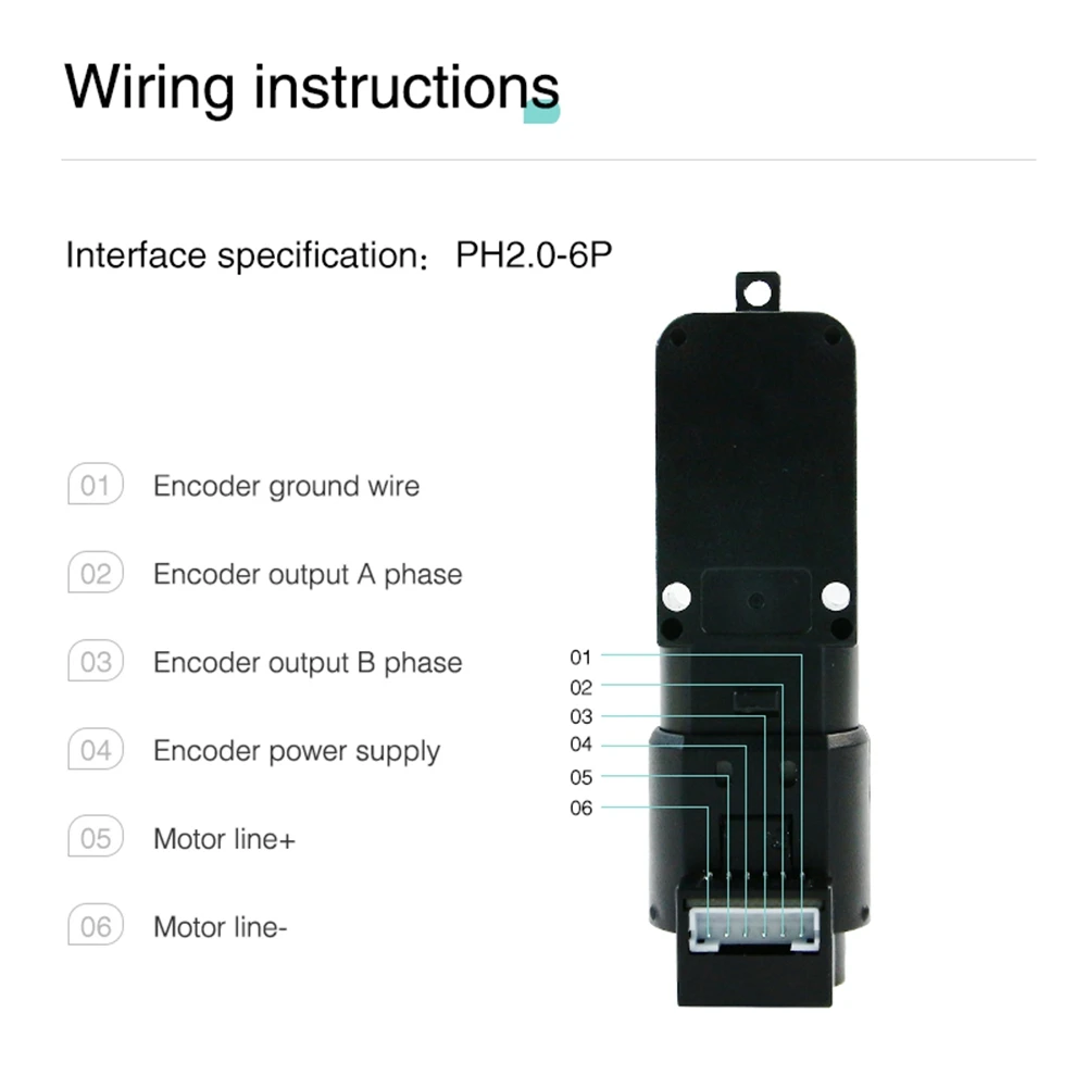 TT DC 3V-6V Gear Reduced Motor with Encoder Single Dual Shaft 1:45 Motor for DIY Smart Robot Car