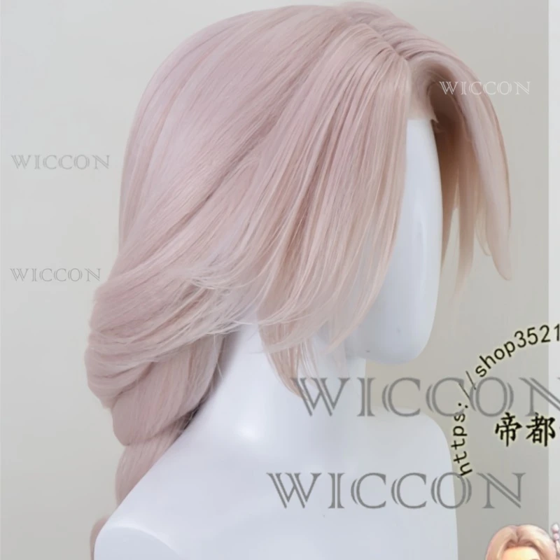 

Ow 2 Mercy cosplay full and sets Wig Cosmetics Pink Wig Sakura Skins Halloween carnival fantasy Heat resistant Hair