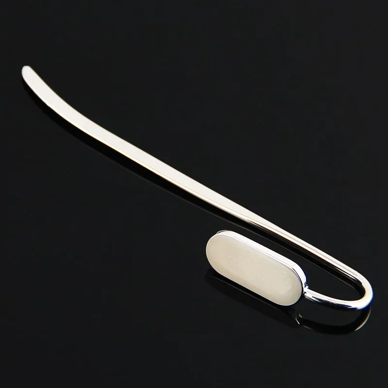 

Simple Round Oval Metal Bookmarks Creactive Geometric Book Marks Reading Aid Tools Student Stationery Souvenir Gifts