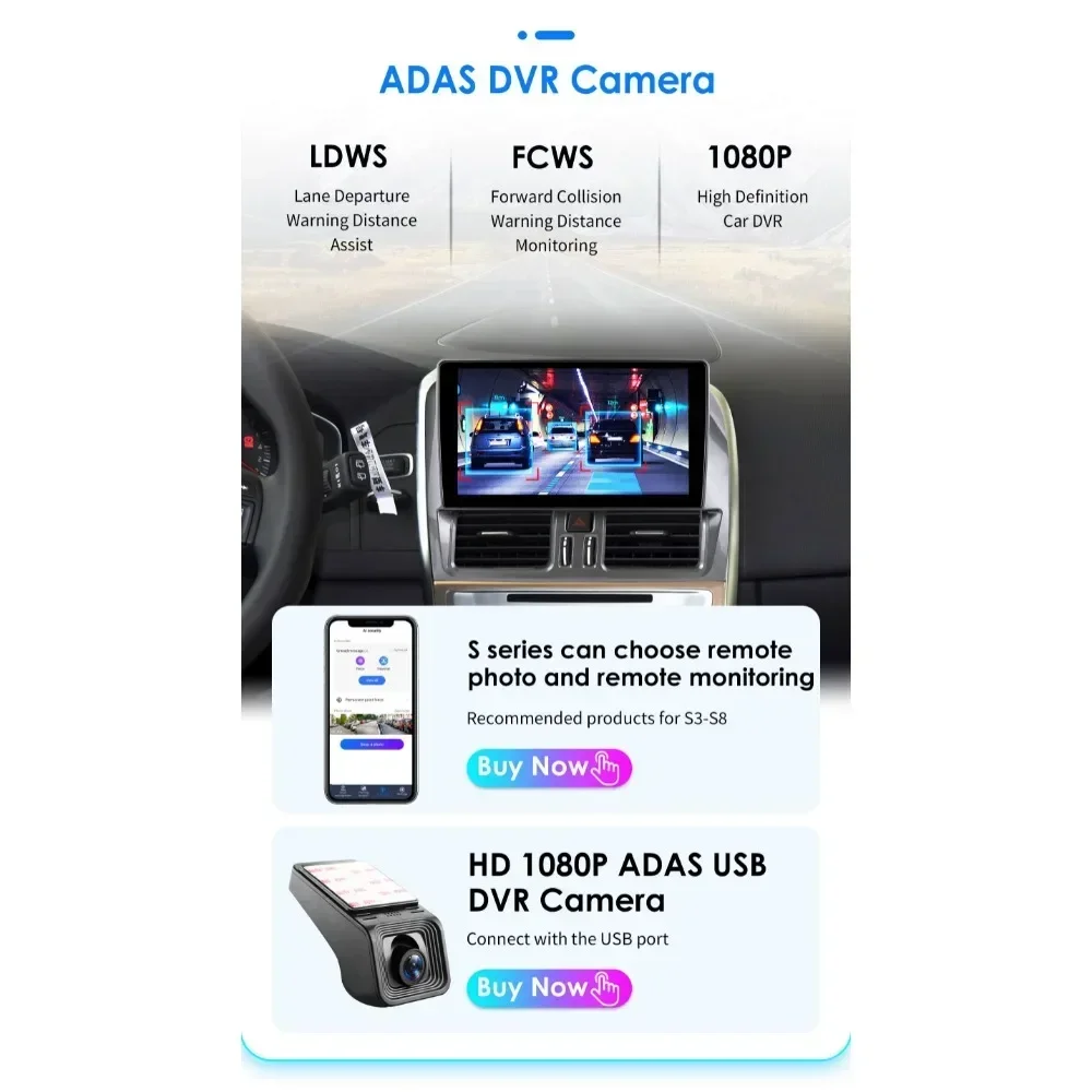 7862 Android Car Radio for Volvo xc60 2008-2017 Car Radio Stereo Video Players Wireless CarPlay 2Din Multimedia GPS Touch Screen