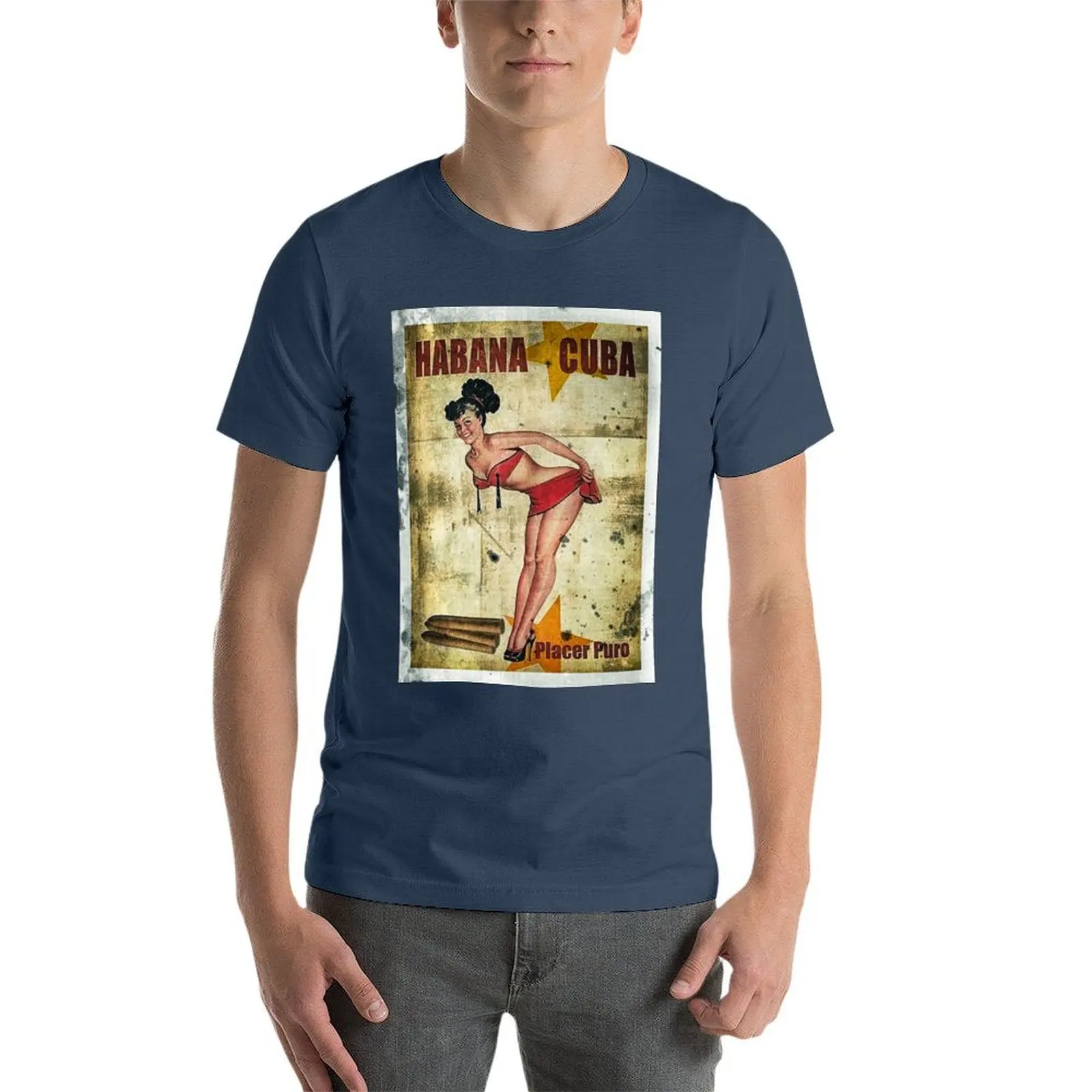 HABANA Cuban cigar T-Shirt Casual Trendy Streetwear Tee Shirt view 3