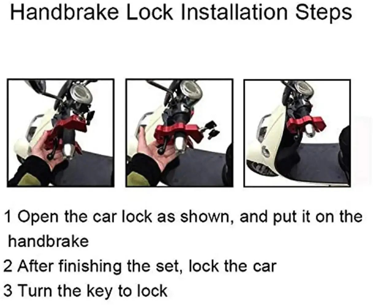 Maniglia per moto Blocco freno Solido imitazione Stolen Rod ATV Dirty Street Bike antifurto