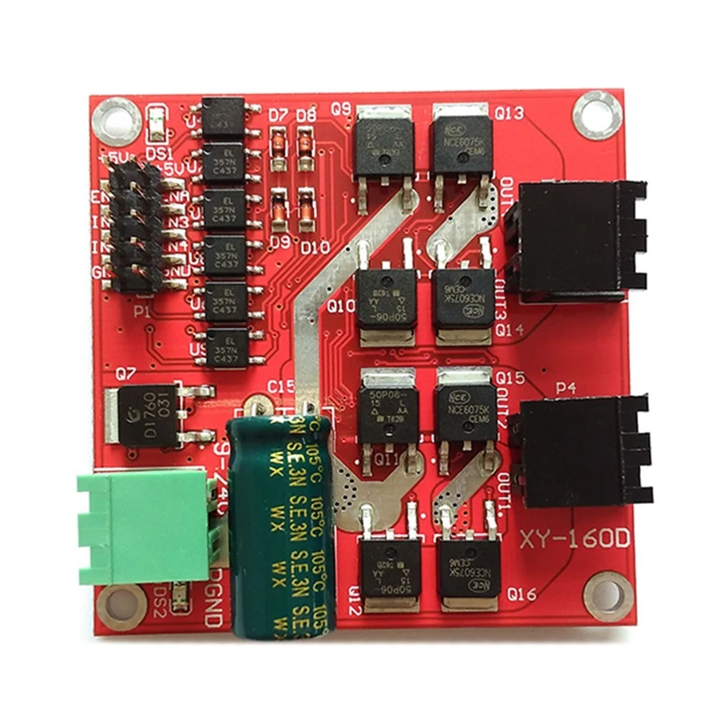 

New 2 Channel Dual H-Bridge DC Motor Driver Module Positive / Negative Rotate PWM Regulation Optocoupler Isolation L298