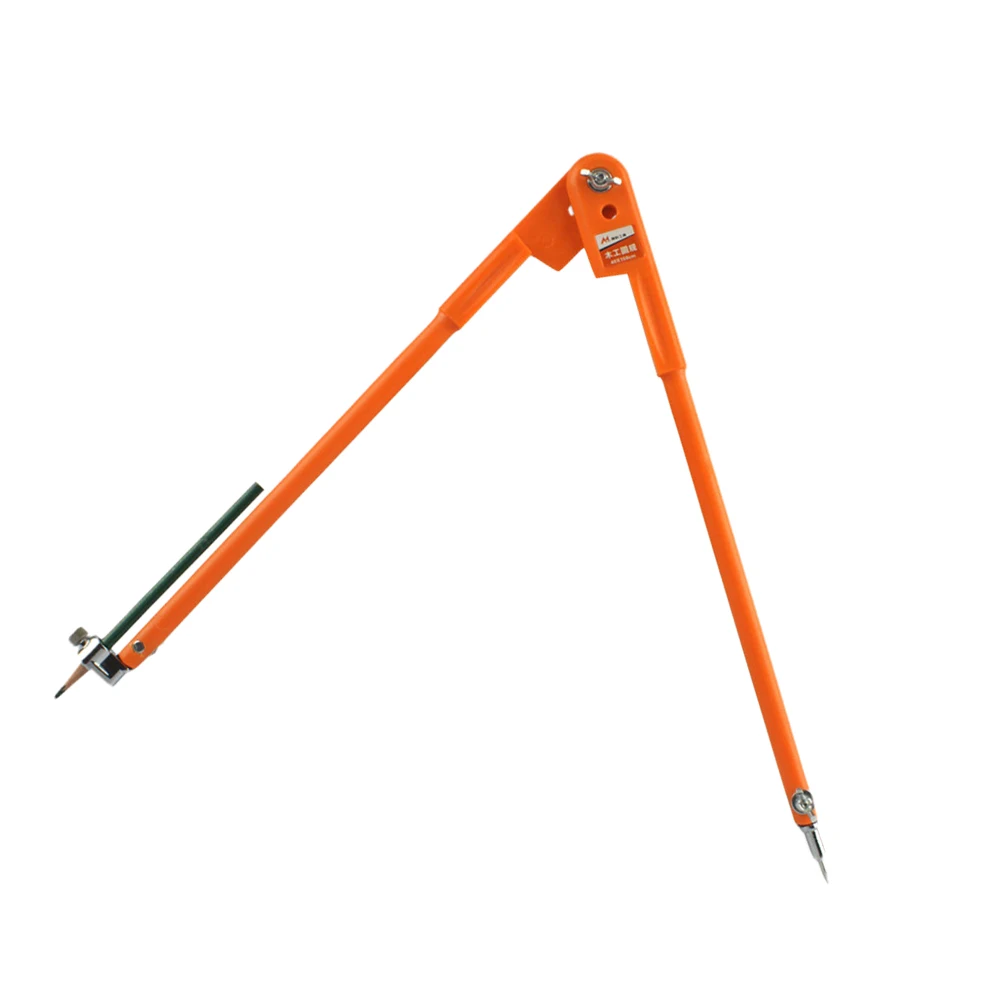

Large Round Pencil Compass Carpenter Hand Tool Marking Scribing Woodworking Precision Adjustable Knob Switch Steel Zinc Alloy