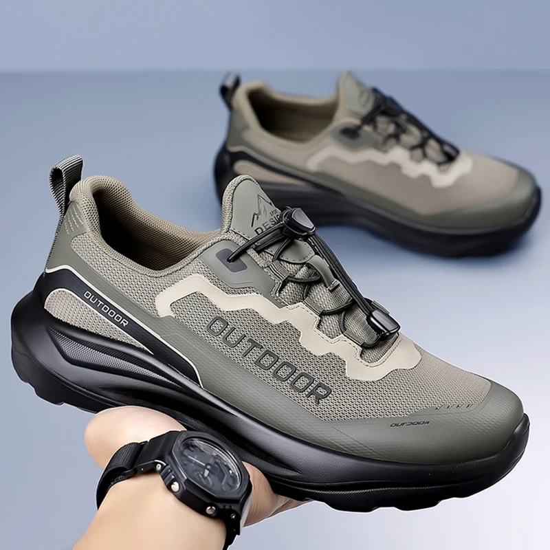 

2026 Summer Mesh Shoes Men Running Anti Slip Sports Shoes Male Outdoor Comfort Casual Running Shoes Fashion Walking Sneakers