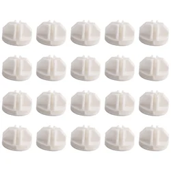 20 Pcs Grid Cube Connector Abs Connectors For Wire Cube Storage Shelving (White)