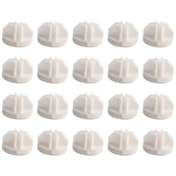 그리드 큐브 커넥터 Abs 커넥터, 와이어 큐브 보관 선반, 흰색, 20 개