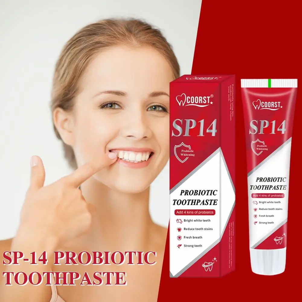 

100g NEW SP-14 Probiotic Toothpaste Whiten Tooth Remove Whitener Plaque Oral Teeth Stains Hygiene Fresh Breath Clean Oral C O0I4