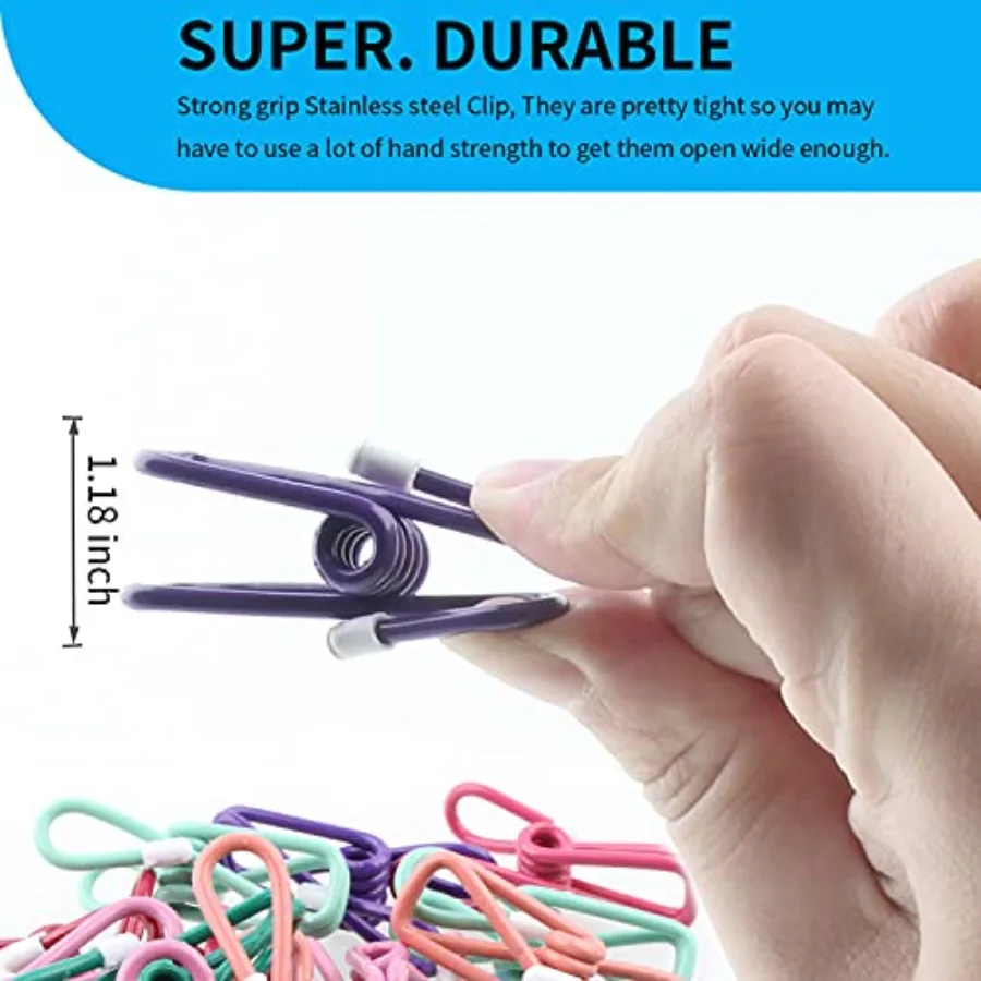 رقاقة Clips30PCS PVC المواد المغلفة تغليف المواد الغذائية كليب كليب حقيبة ClipsBag ClipsClips ل PackageChip ClipClothes دبابيس مختلط Col #3