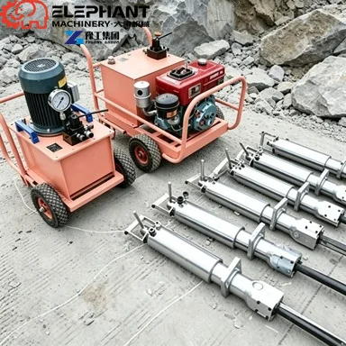 Stone Split Machine Hydraulic Diesel Hydraulic Rock Splitter For Hillside Rock Breaking