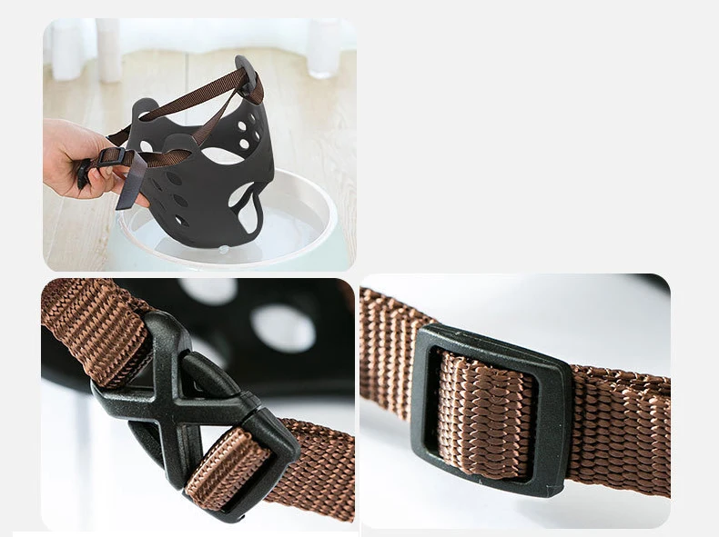 Hot Sale Anti Biting Barking and Chewing Pet Dog Muzzle Soft Plastic Rubber Adjustable Safety Breathable Dog Muzzle