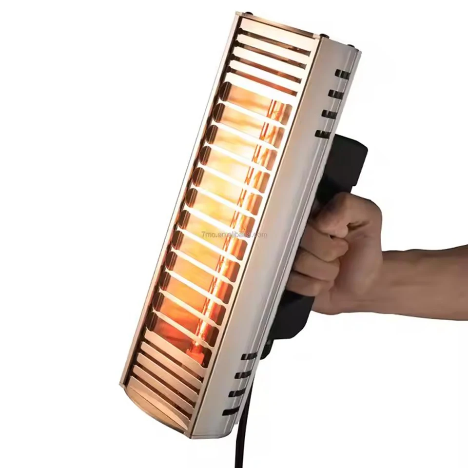 Handheld IR Heat Gun Lamp For  Auto Paint Curing Fast Drying ,1000W Infrared Lamp for Window Tint Film Heat Test & Demo KD-01B