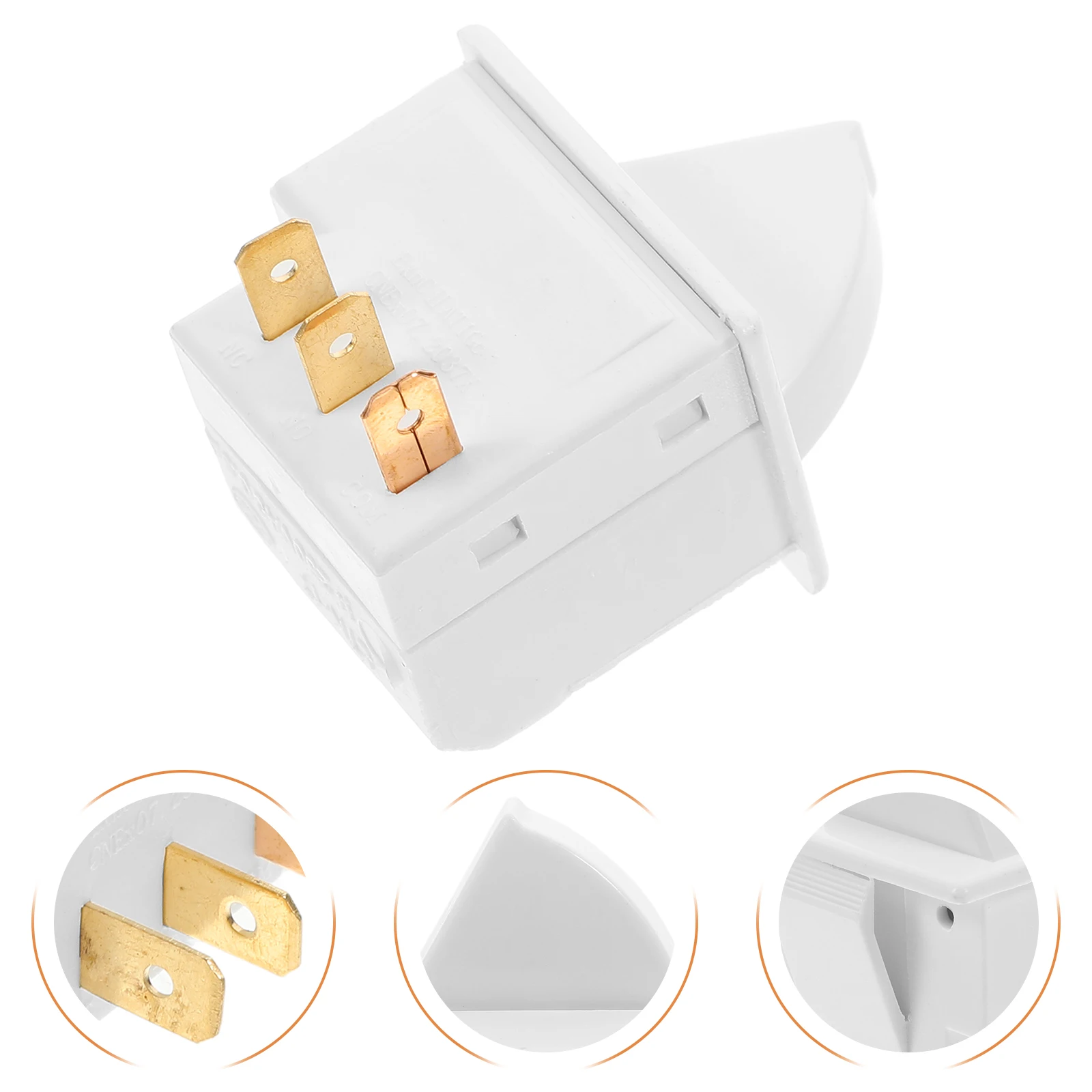 

Refrigerator Accessories Light Switch Door White Replacement Power Supply Beverage Fridge Repair Universal Compatibility Easy